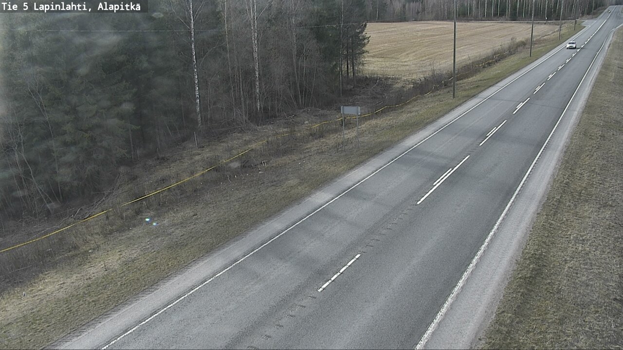 Weather Camera Image Väg 5 Lapinlax, Alapitkä, Lapinlahti, Pohjois-Savo