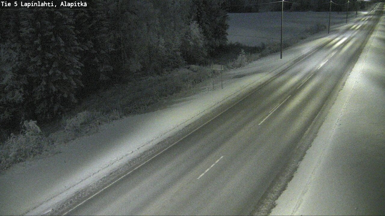 Weather Camera Image Road 5 Lapinlahti, Alapitkä, Lapinlahti, Pohjois-Savo