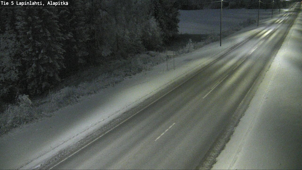 Weather Camera Image Road 5 Lapinlahti, Alapitkä, Lapinlahti, Pohjois-Savo