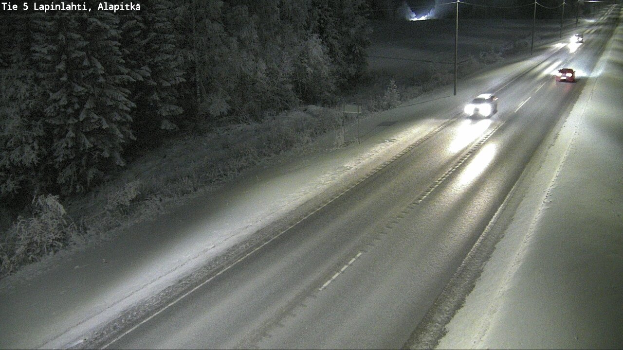 Weather Camera Image Road 5 Lapinlahti, Alapitkä, Lapinlahti, Pohjois-Savo