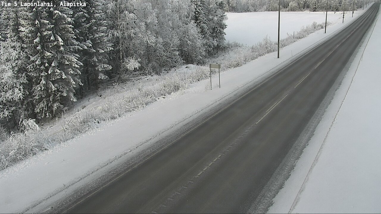 Weather Camera Image Road 5 Lapinlahti, Alapitkä, Lapinlahti, Pohjois-Savo
