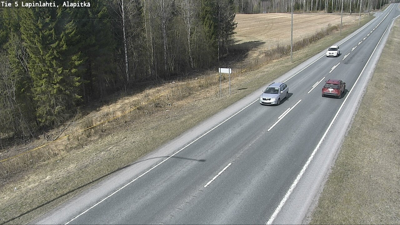 Weather Camera Image Road 5 Lapinlahti, Alapitkä, Lapinlahti, Pohjois-Savo