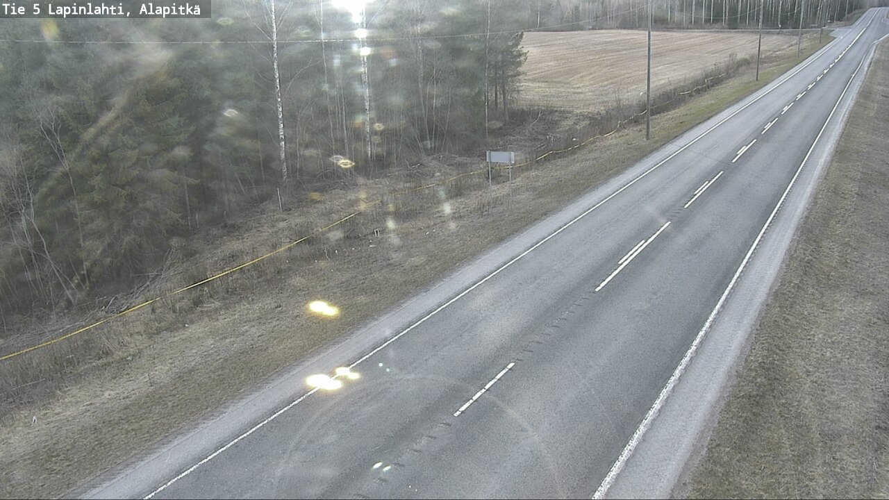 Weather Camera Image Väg 5 Lapinlax, Alapitkä, Lapinlahti, Pohjois-Savo