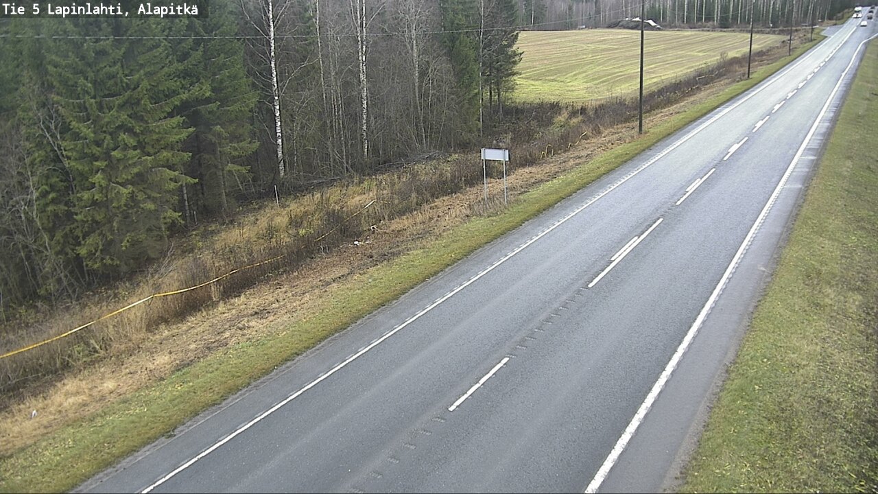 Weather Camera Image Väg 5 Lapinlax, Alapitkä, Lapinlahti, Pohjois-Savo