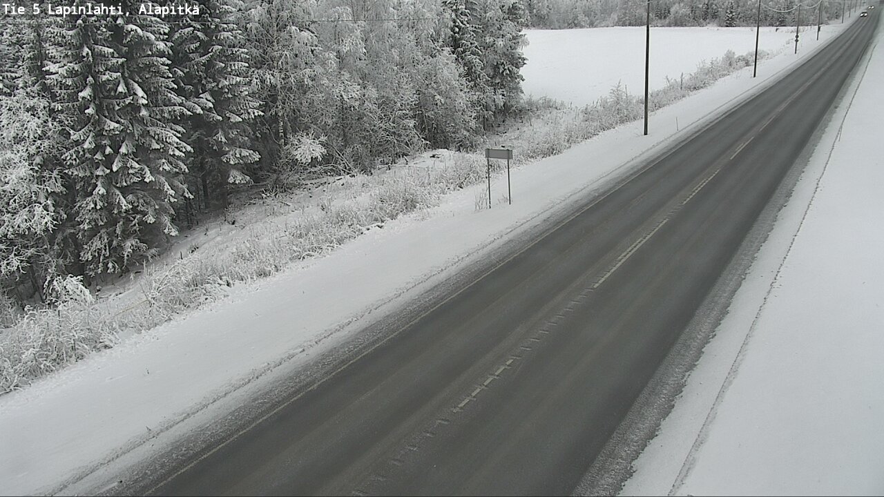Weather Camera Image Road 5 Lapinlahti, Alapitkä, Lapinlahti, Pohjois-Savo