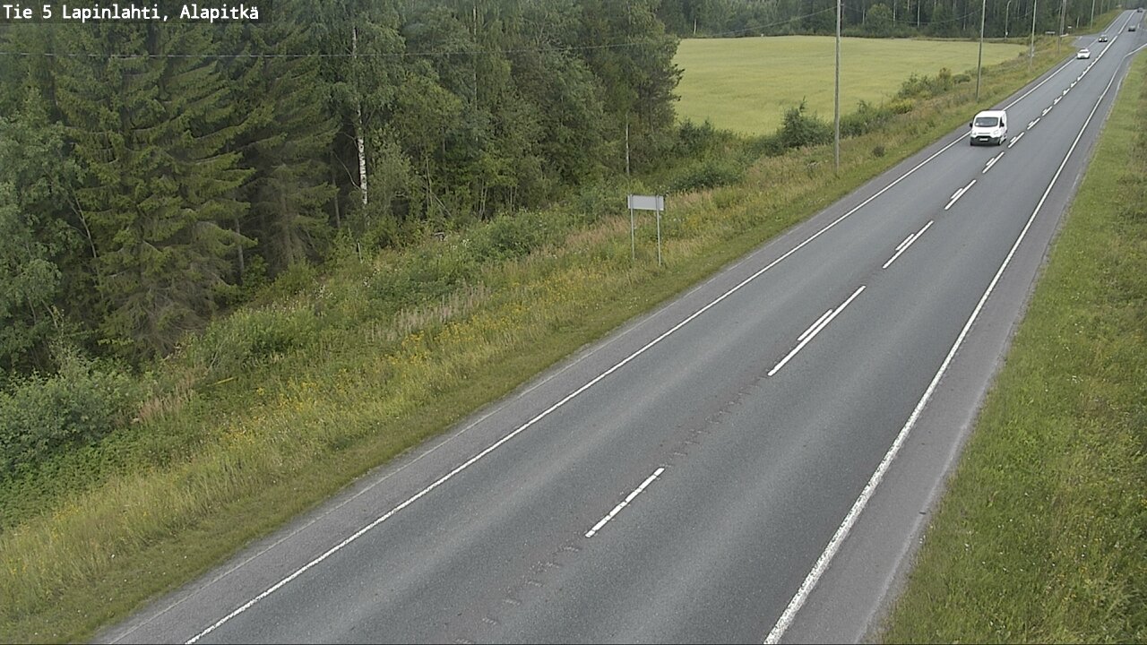 Weather Camera Image Road 5 Lapinlahti, Alapitkä, Lapinlahti, Pohjois-Savo