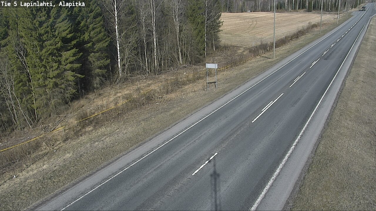 Weather Camera Image Väg 5 Lapinlax, Alapitkä, Lapinlahti, Pohjois-Savo