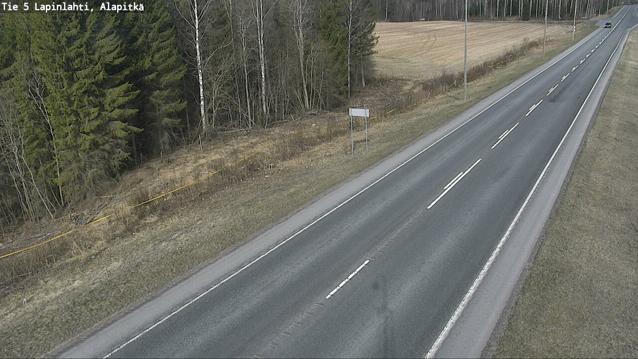 Weather Camera Image Road 5 Lapinlahti, Alapitkä, Lapinlahti, Pohjois-Savo