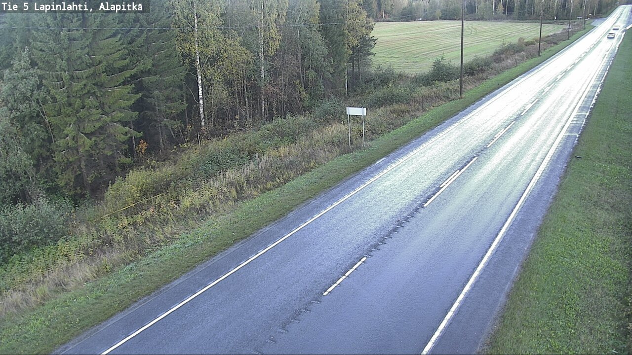 Weather Camera Image Väg 5 Lapinlax, Alapitkä, Lapinlahti, Pohjois-Savo