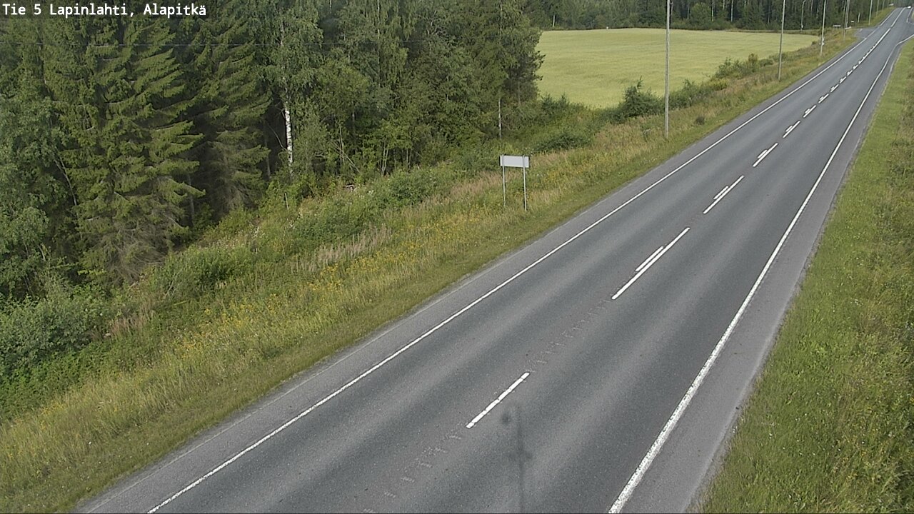 Weather Camera Image Väg 5 Lapinlax, Alapitkä, Lapinlahti, Pohjois-Savo
