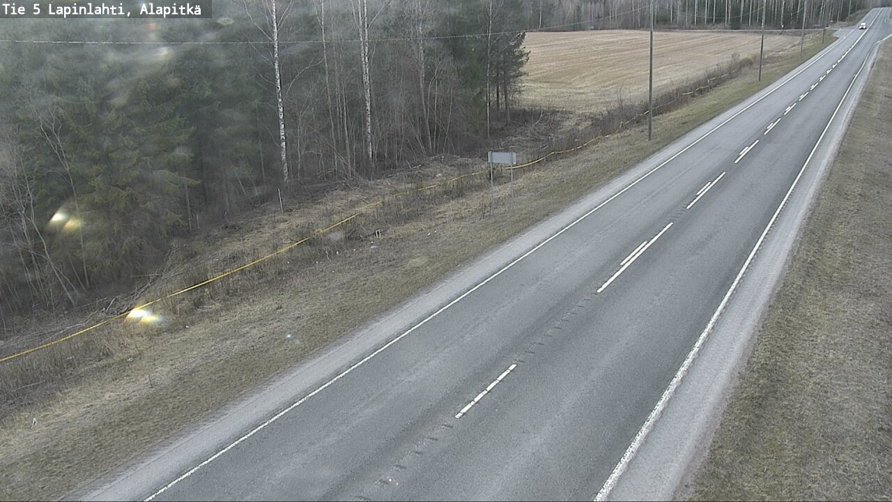 Weather Camera Image Väg 5 Lapinlax, Alapitkä, Lapinlahti, Pohjois-Savo