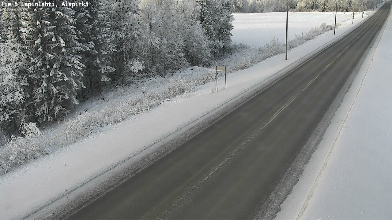 Weather Camera Image Road 5 Lapinlahti, Alapitkä, Lapinlahti, Pohjois-Savo