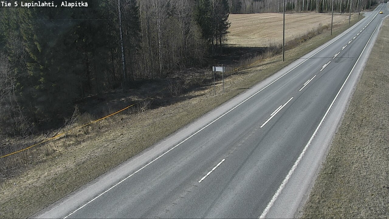 Weather Camera Image Väg 5 Lapinlax, Alapitkä, Lapinlahti, Pohjois-Savo