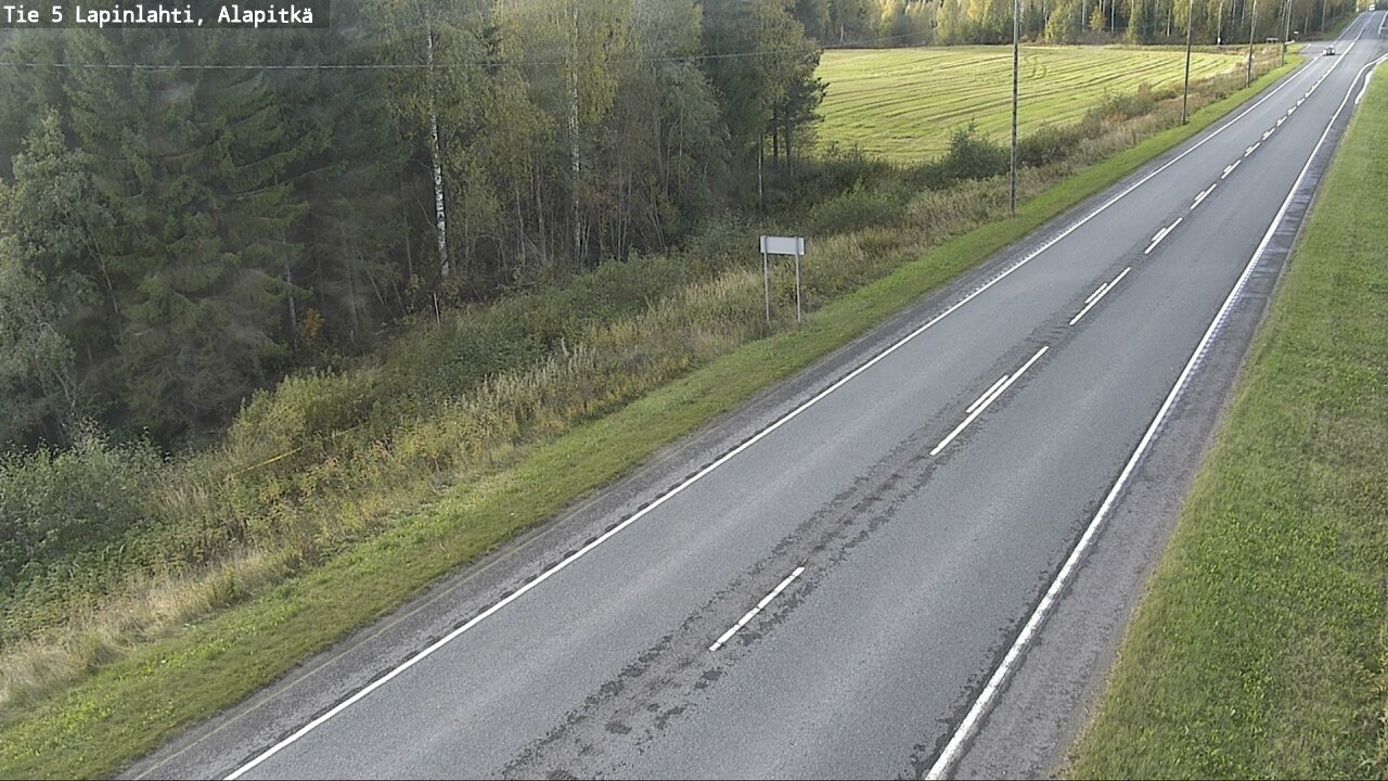 Weather Camera Image Väg 5 Lapinlax, Alapitkä, Lapinlahti, Pohjois-Savo
