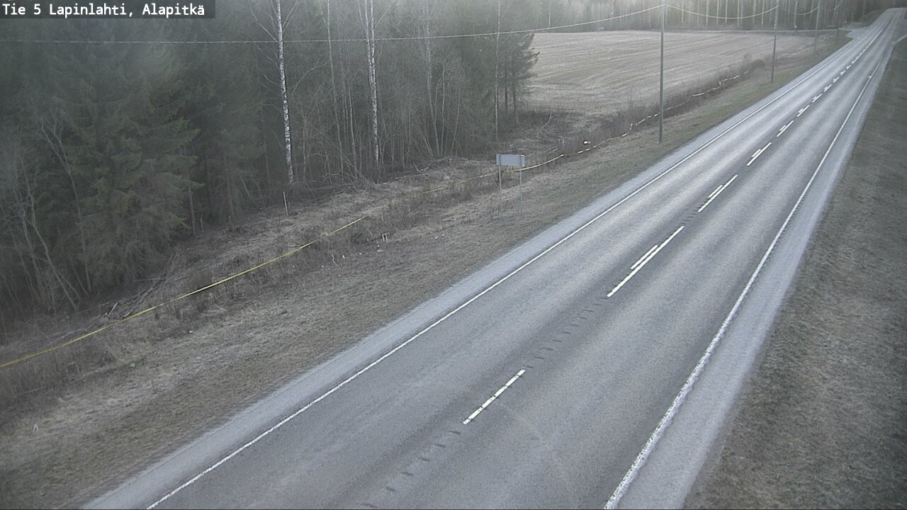 Weather Camera Image Väg 5 Lapinlax, Alapitkä, Lapinlahti, Pohjois-Savo