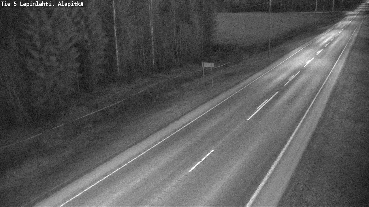 Weather Camera Image Väg 5 Lapinlax, Alapitkä, Lapinlahti, Pohjois-Savo