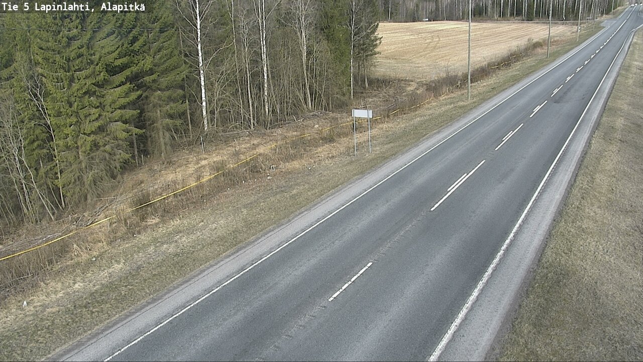 Weather Camera Image Road 5 Lapinlahti, Alapitkä, Lapinlahti, Pohjois-Savo