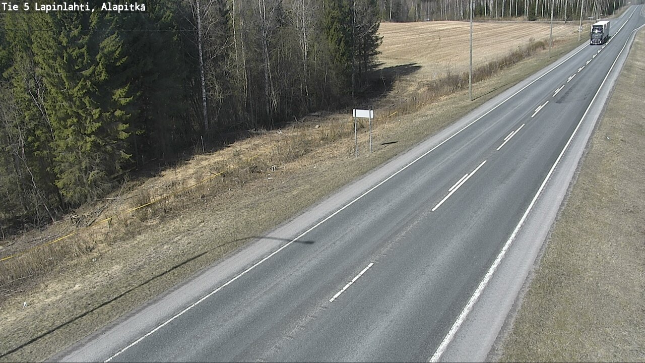 Weather Camera Image Väg 5 Lapinlax, Alapitkä, Lapinlahti, Pohjois-Savo