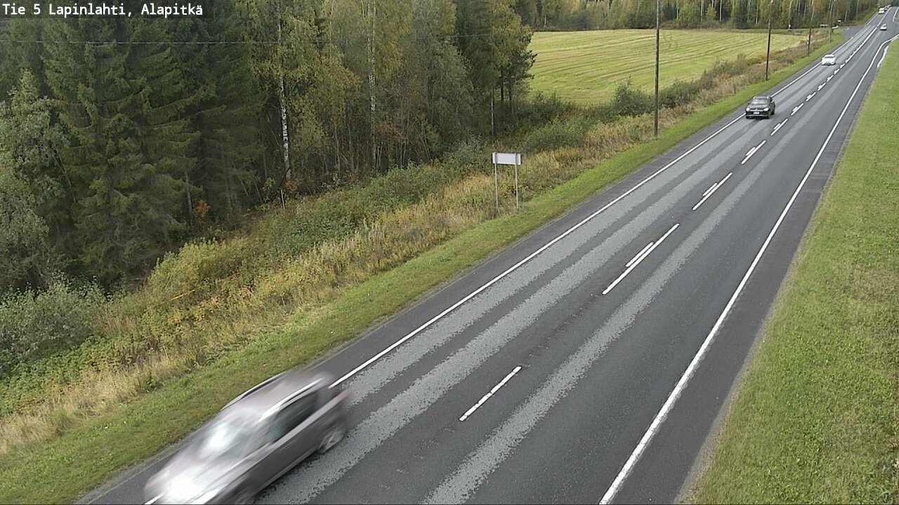 Weather Camera Image Väg 5 Lapinlax, Alapitkä, Lapinlahti, Pohjois-Savo
