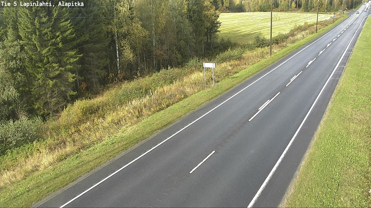 Weather Camera Image Väg 5 Lapinlax, Alapitkä, Lapinlahti, Pohjois-Savo