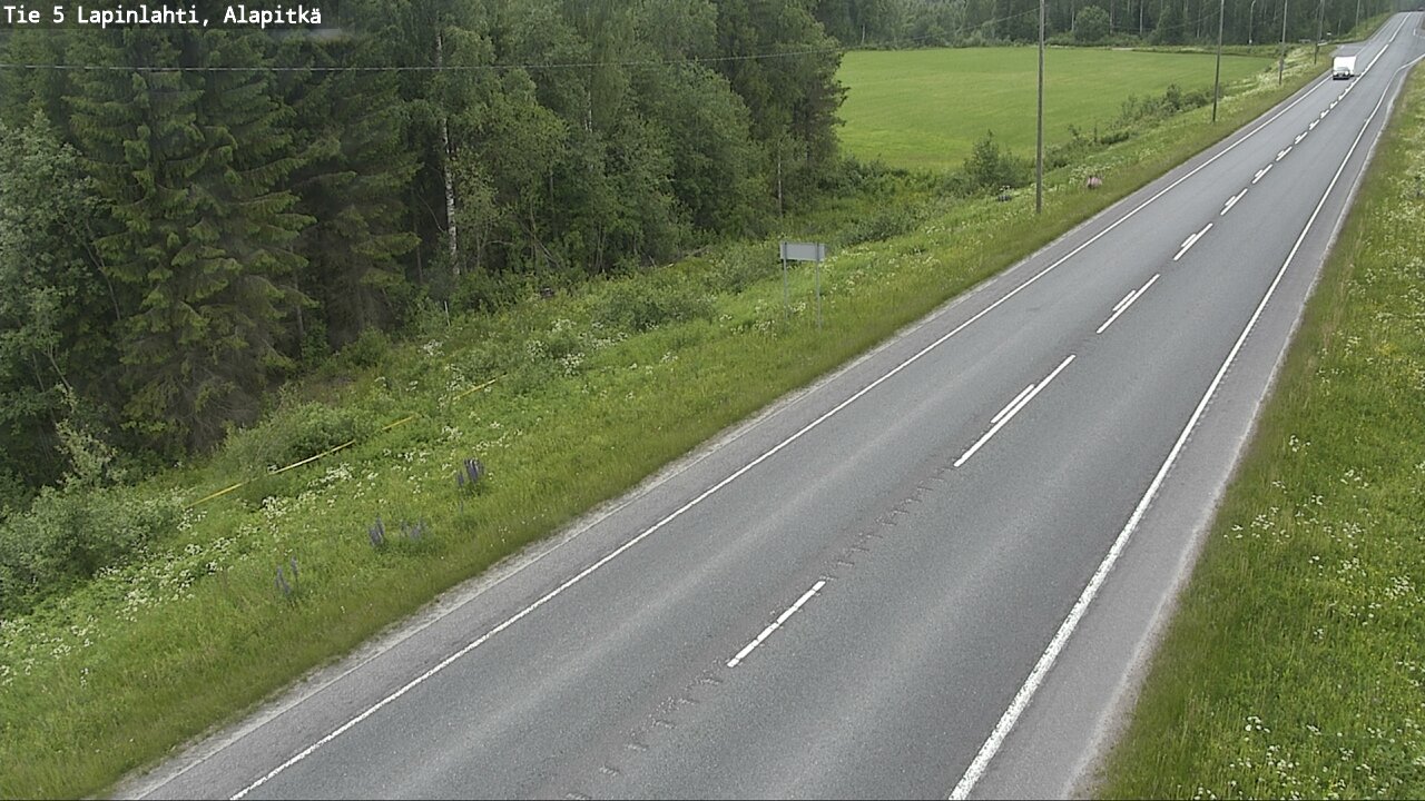 Weather Camera Image Road 5 Lapinlahti, Alapitkä, Lapinlahti, Pohjois-Savo
