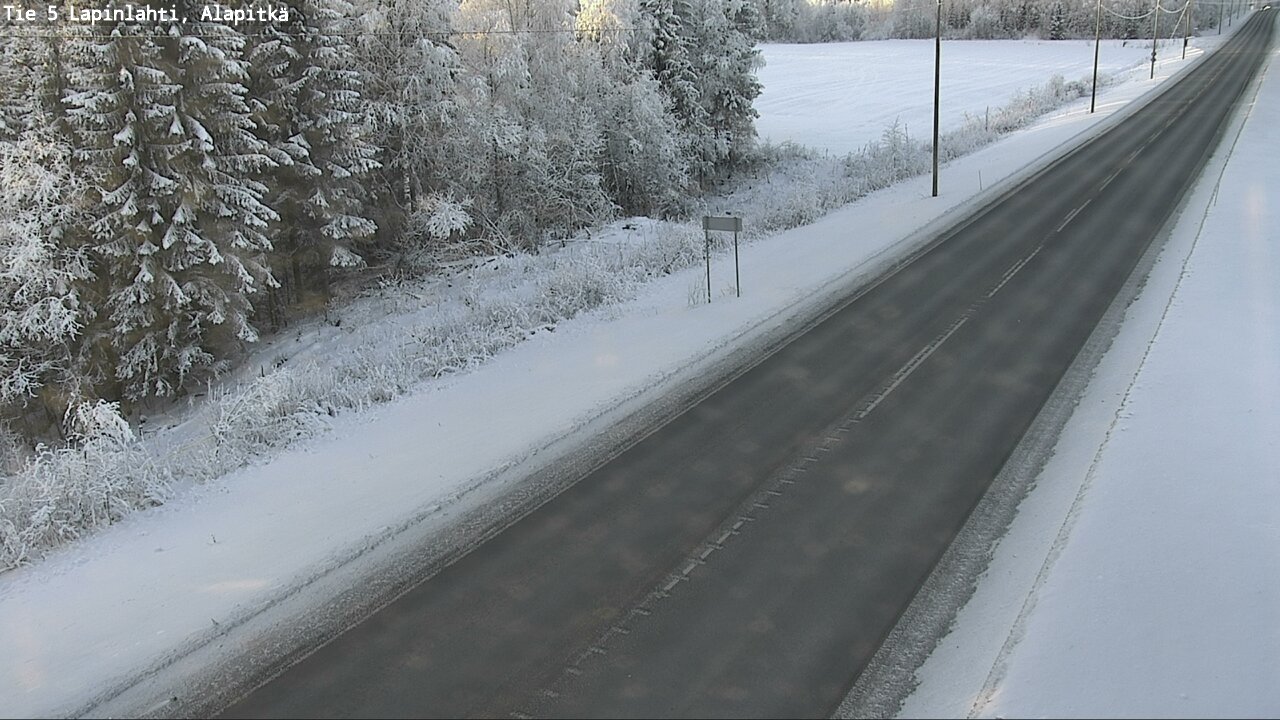 Weather Camera Image Road 5 Lapinlahti, Alapitkä, Lapinlahti, Pohjois-Savo