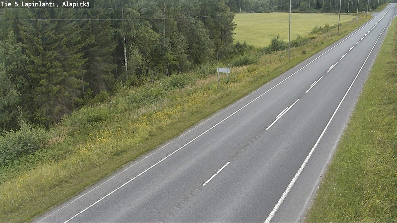 Weather Camera Image Road 5 Lapinlahti, Alapitkä, Lapinlahti, Pohjois-Savo