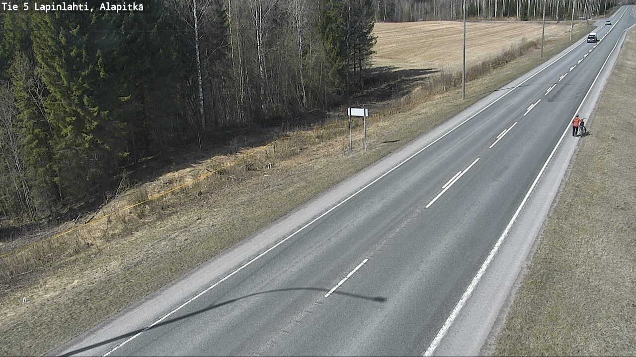 Weather Camera Image Väg 5 Lapinlax, Alapitkä, Lapinlahti, Pohjois-Savo