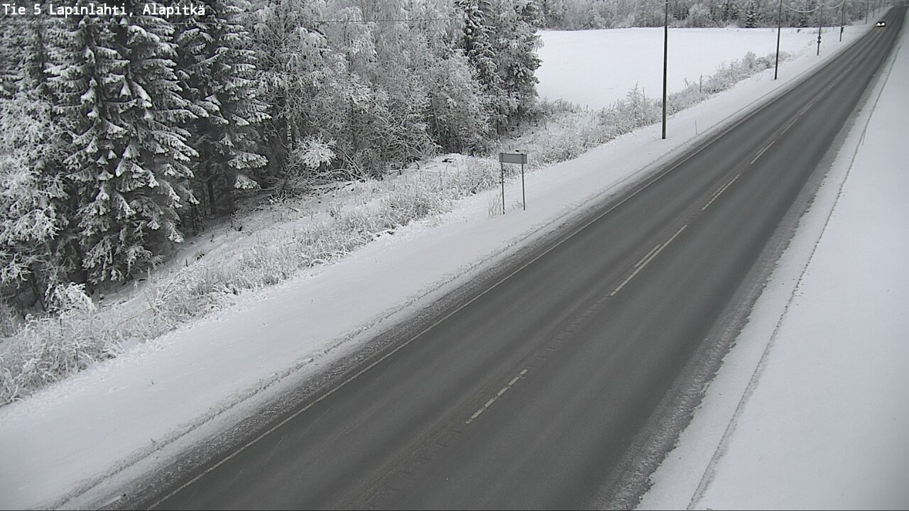 Weather Camera Image Road 5 Lapinlahti, Alapitkä, Lapinlahti, Pohjois-Savo