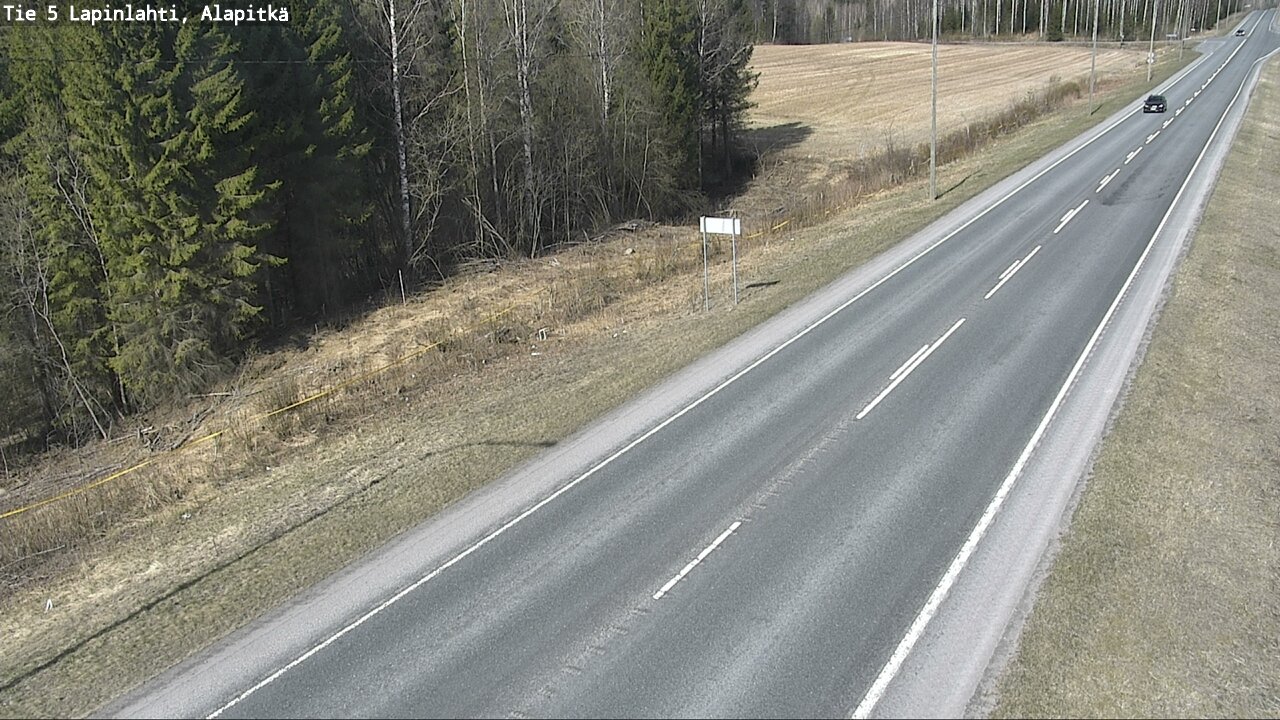Weather Camera Image Road 5 Lapinlahti, Alapitkä, Lapinlahti, Pohjois-Savo