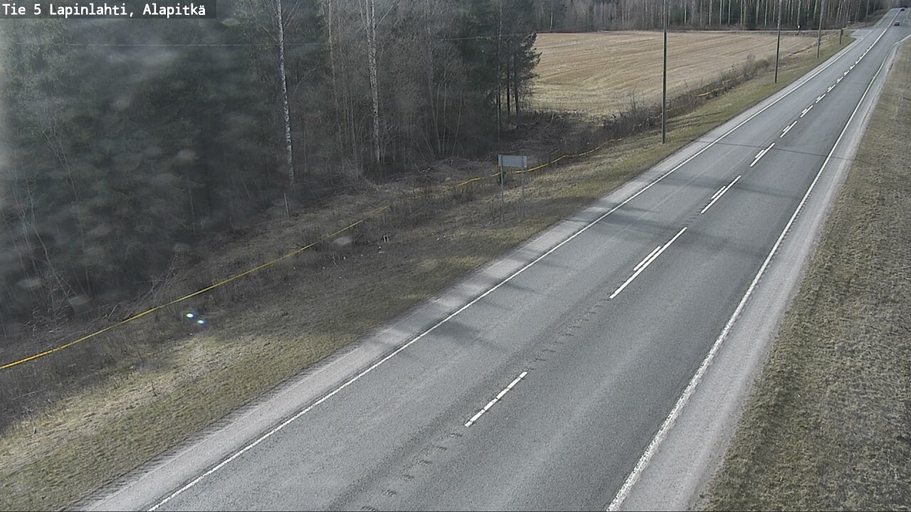 Weather Camera Image Väg 5 Lapinlax, Alapitkä, Lapinlahti, Pohjois-Savo