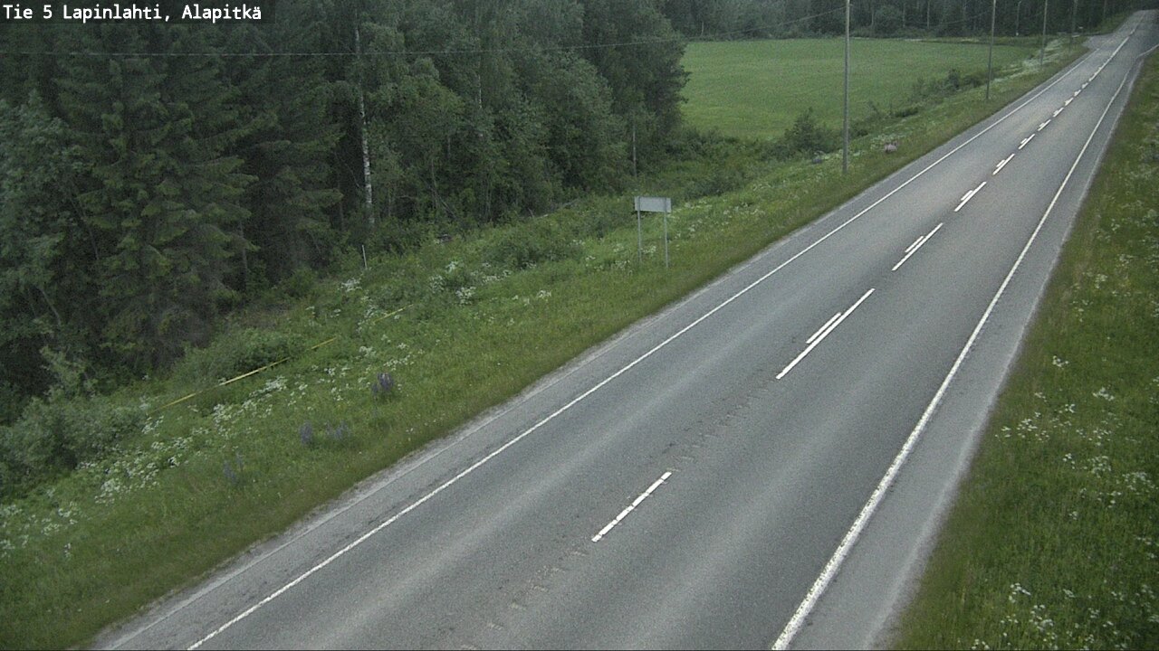 Weather Camera Image Road 5 Lapinlahti, Alapitkä, Lapinlahti, Pohjois-Savo