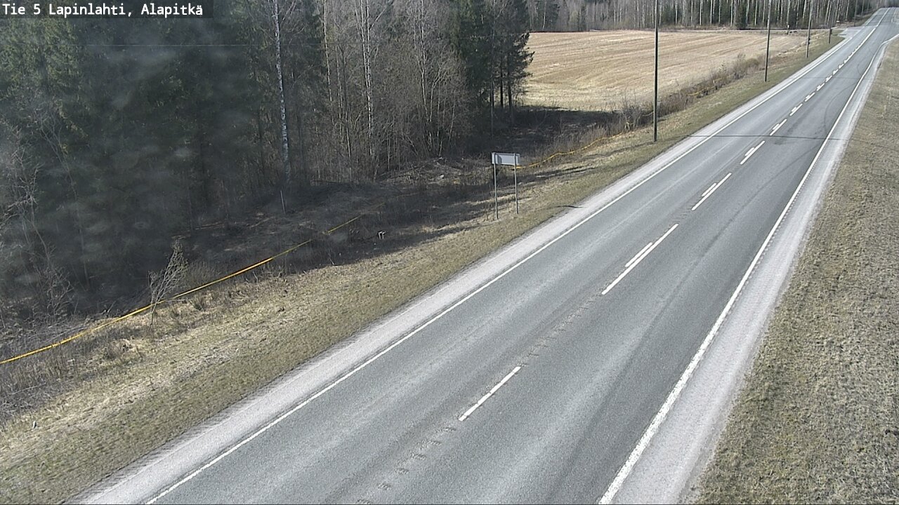 Weather Camera Image Väg 5 Lapinlax, Alapitkä, Lapinlahti, Pohjois-Savo