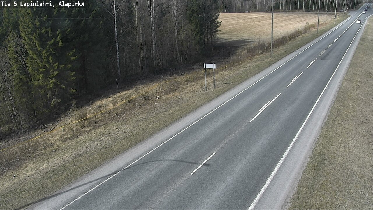 Weather Camera Image Road 5 Lapinlahti, Alapitkä, Lapinlahti, Pohjois-Savo