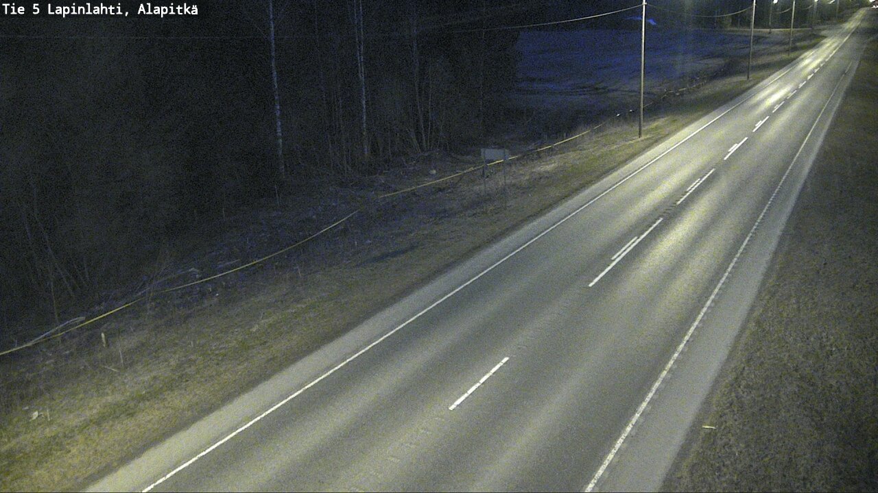 Weather Camera Image Road 5 Lapinlahti, Alapitkä, Lapinlahti, Pohjois-Savo