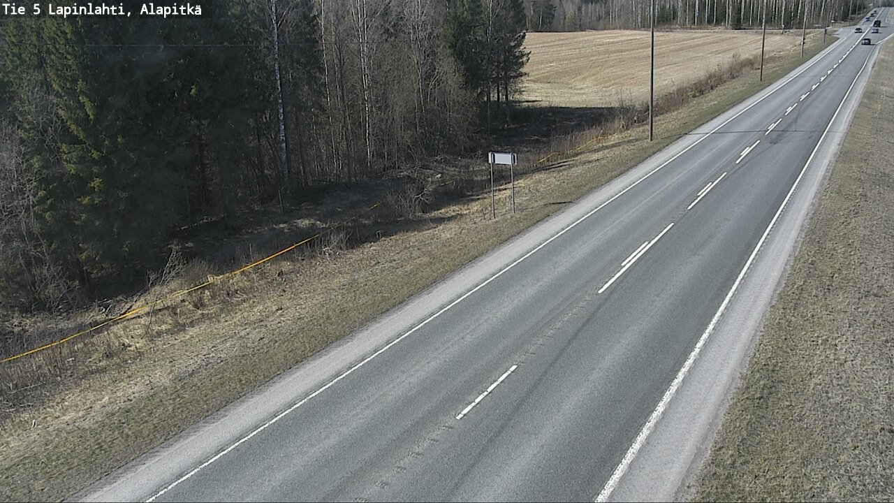 Weather Camera Image Väg 5 Lapinlax, Alapitkä, Lapinlahti, Pohjois-Savo