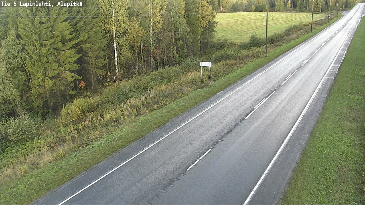 Weather Camera Image Väg 5 Lapinlax, Alapitkä, Lapinlahti, Pohjois-Savo
