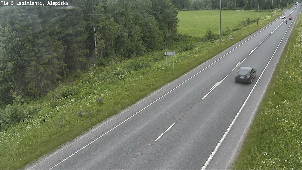 Weather Camera Image Road 5 Lapinlahti, Alapitkä, Lapinlahti, Pohjois-Savo