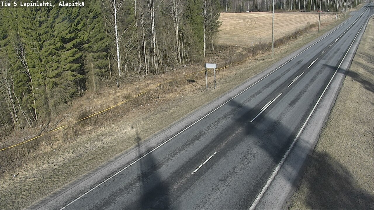 Weather Camera Image Väg 5 Lapinlax, Alapitkä, Lapinlahti, Pohjois-Savo