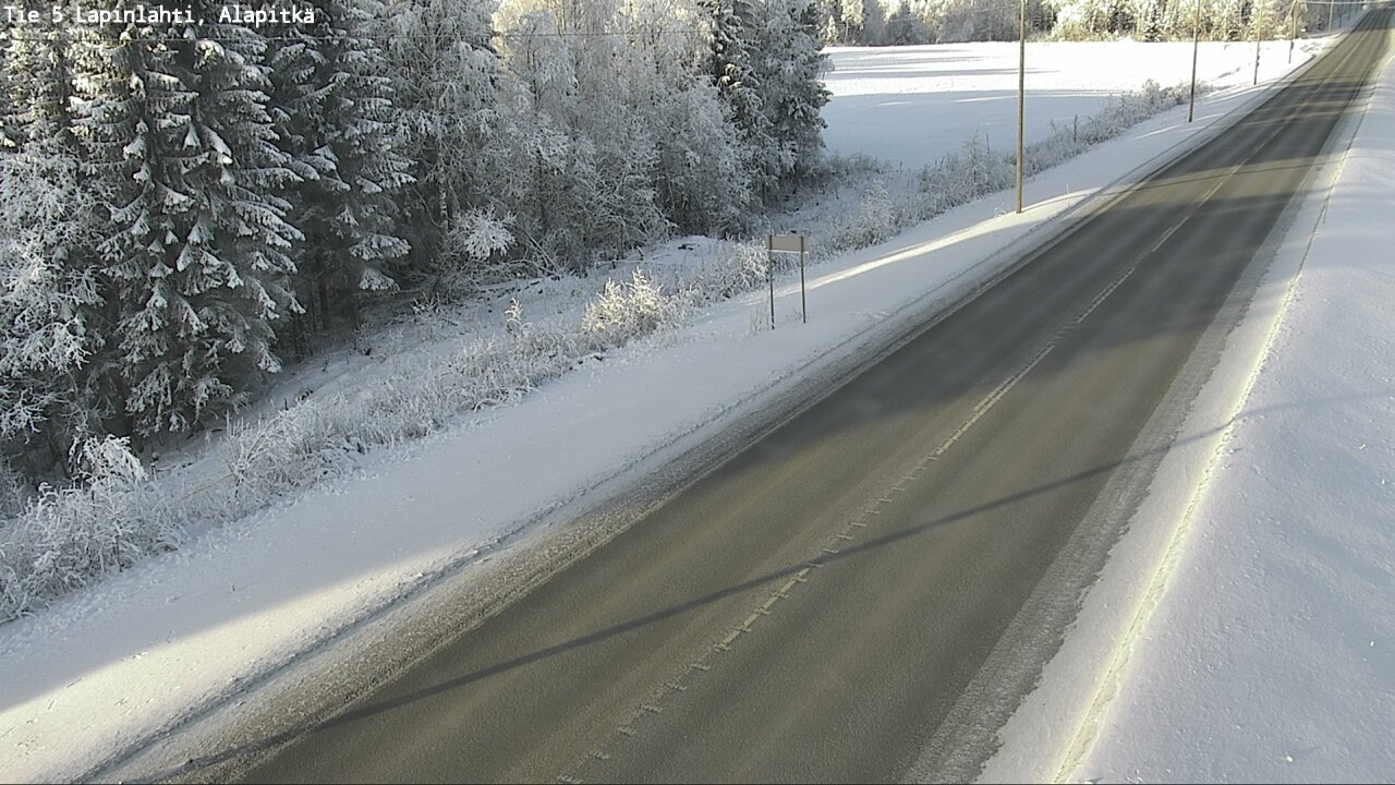 Weather Camera Image Road 5 Lapinlahti, Alapitkä, Lapinlahti, Pohjois-Savo