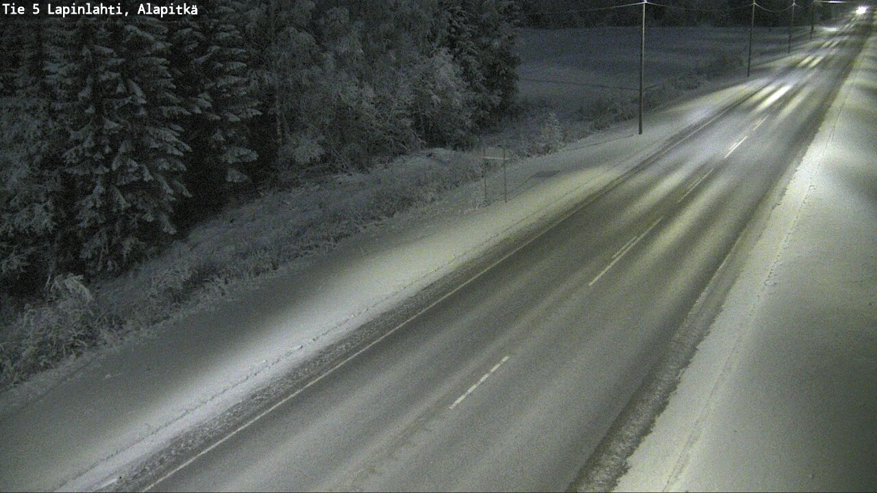 Weather Camera Image Road 5 Lapinlahti, Alapitkä, Lapinlahti, Pohjois-Savo
