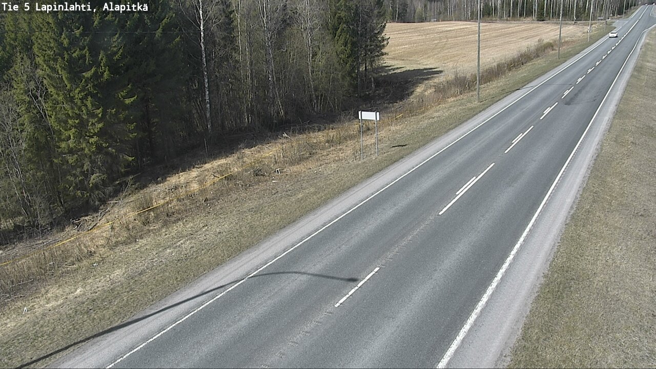 Weather Camera Image Road 5 Lapinlahti, Alapitkä, Lapinlahti, Pohjois-Savo