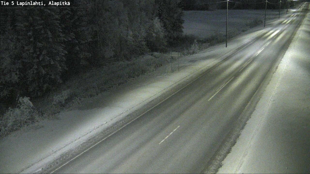 Weather Camera Image Väg 5 Lapinlax, Alapitkä, Lapinlahti, Pohjois-Savo