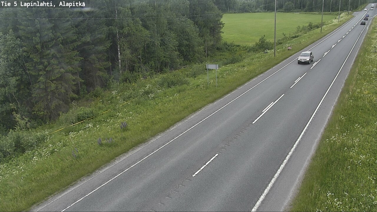Weather Camera Image Road 5 Lapinlahti, Alapitkä, Lapinlahti, Pohjois-Savo