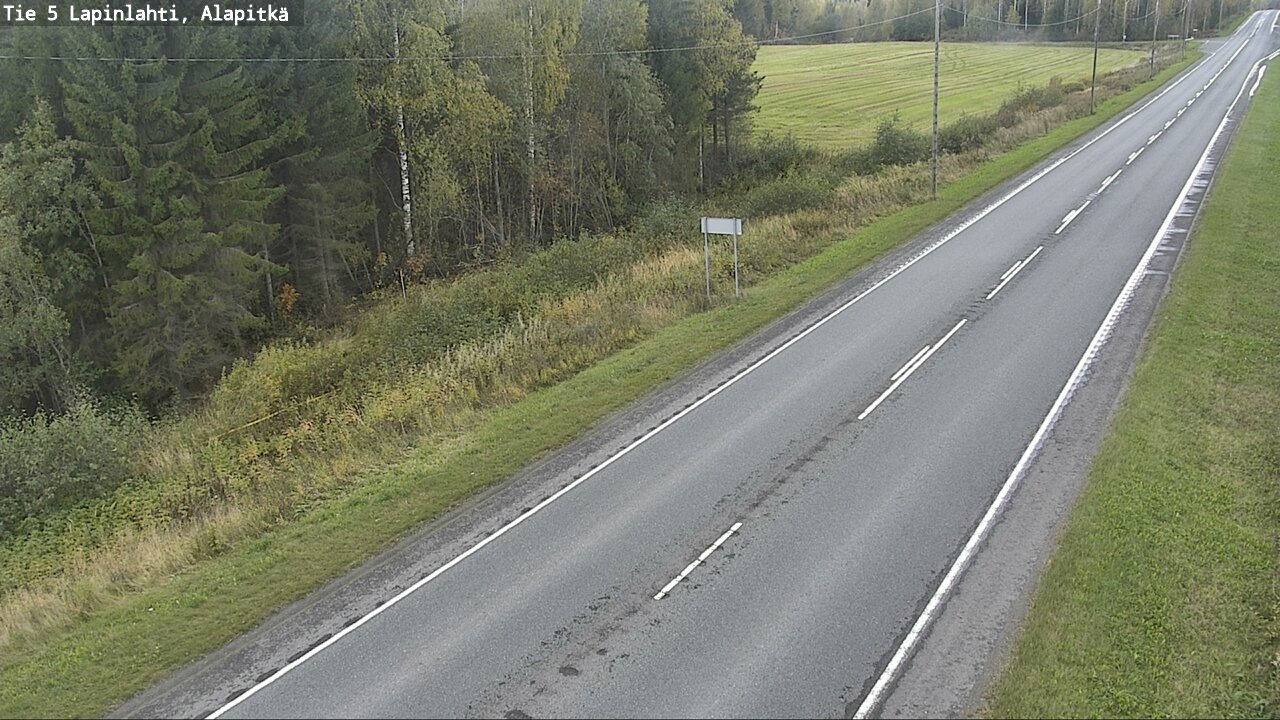 Weather Camera Image Väg 5 Lapinlax, Alapitkä, Lapinlahti, Pohjois-Savo