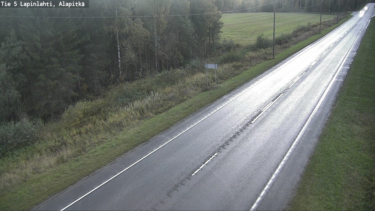 Weather Camera Image Väg 5 Lapinlax, Alapitkä, Lapinlahti, Pohjois-Savo