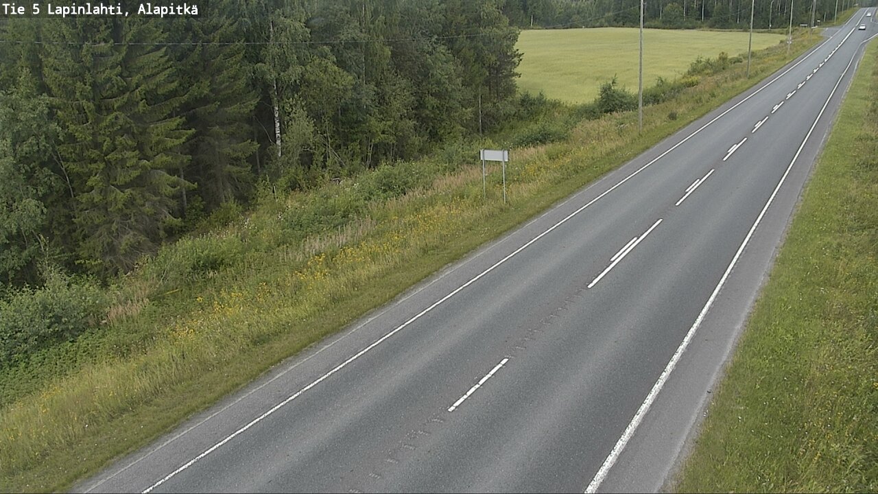 Weather Camera Image Väg 5 Lapinlax, Alapitkä, Lapinlahti, Pohjois-Savo