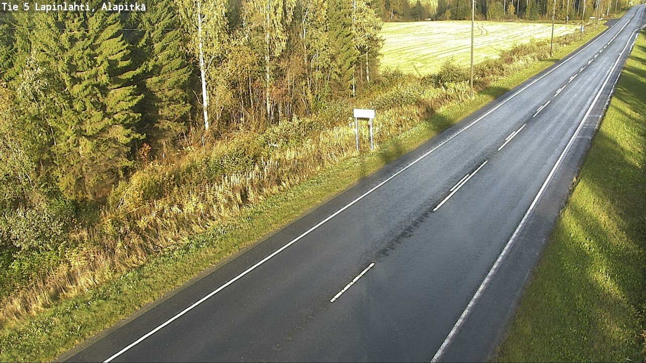 Weather Camera Image Väg 5 Lapinlax, Alapitkä, Lapinlahti, Pohjois-Savo