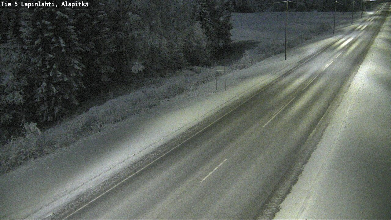 Weather Camera Image Road 5 Lapinlahti, Alapitkä, Lapinlahti, Pohjois-Savo