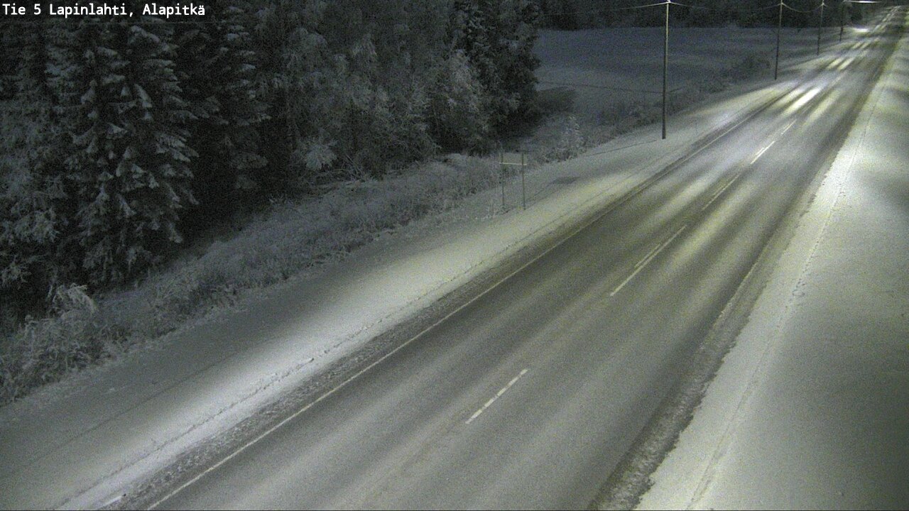 Weather Camera Image Road 5 Lapinlahti, Alapitkä, Lapinlahti, Pohjois-Savo